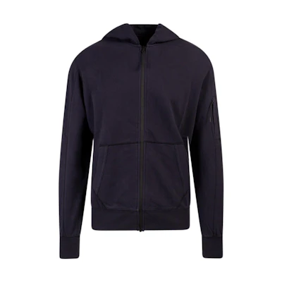 C.P. Company SS22 Mens Full-Zip Hoodie Jacket Navy Blue 13CMSS077A002246G-888