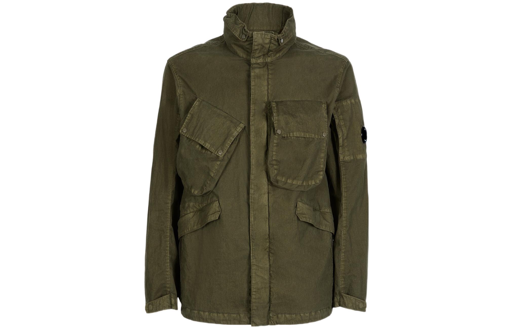 C.P. Company SS22 Military Green Multi-Pocket Jacket for Men 12CMOW210A006233G683