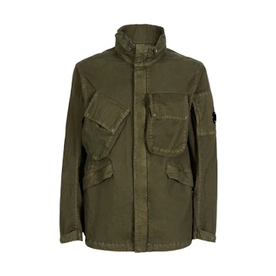 C.P. Company SS22 Military Green Multi-Pocket Jacket for Men 12CMOW210A006233G683