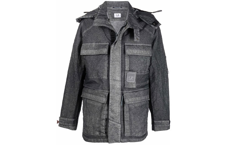C.P. Company SS22 Multi-Pocket Hooded Jacket Men’s Dark Gray 12CMOW200A006022G978