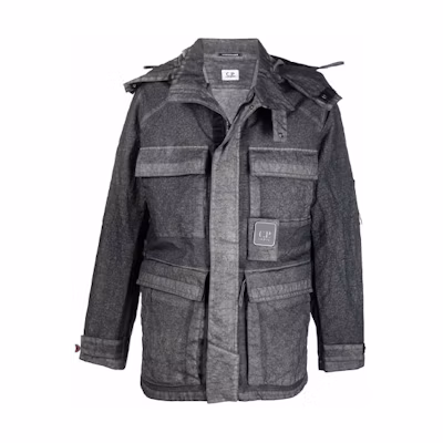 C.P. Company SS22 Multi-Pocket Hooded Jacket Men’s Dark Gray 12CMOW200A006022G978