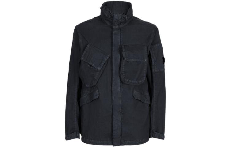 C.P. Company SS22 Multi-Pocket Stand Collar Jacket Blue ( Long Sleeve) 12CMOW210A006233G888