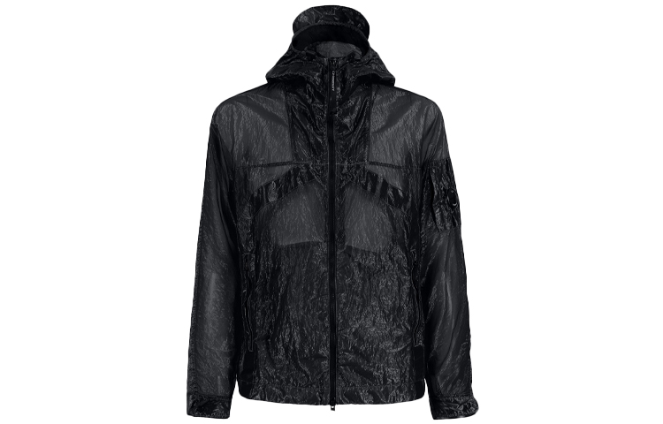 C.P. Company SS22 Nylon Hooded Jacket Black 12CMOW163A006206G999