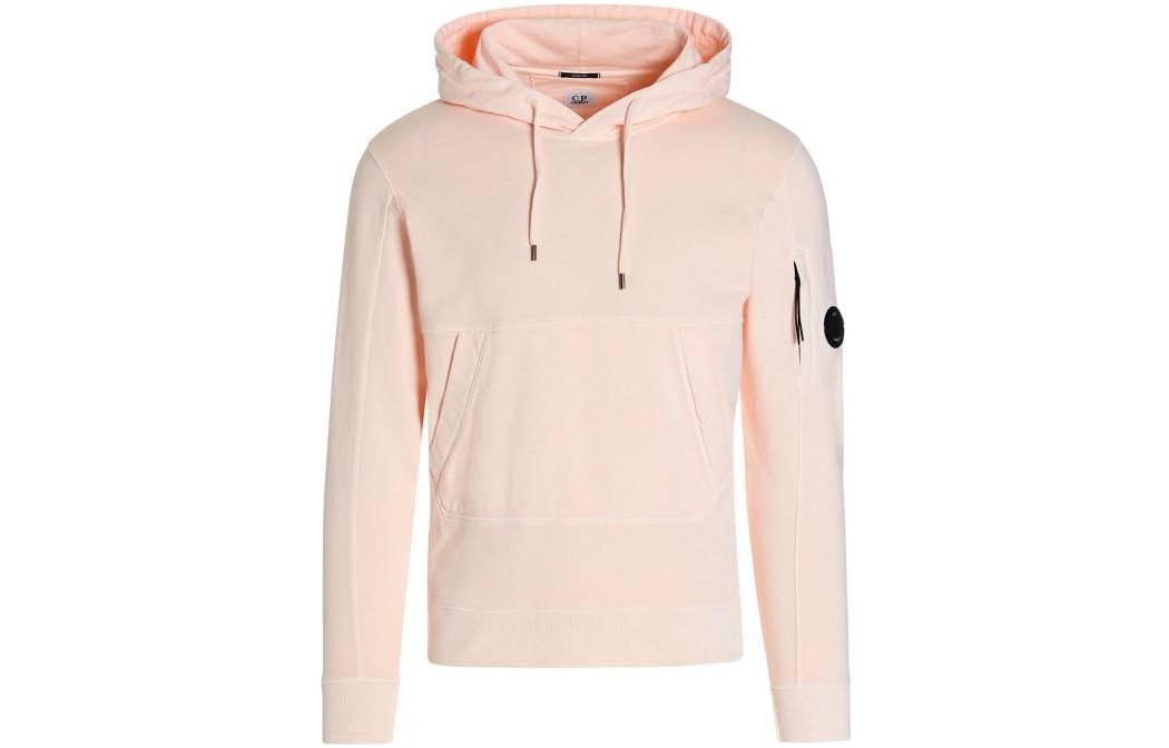 C.P. Company SS22 Pink Pullover Hoodie with Solid Logo Design 12CMSS321A005398S-405