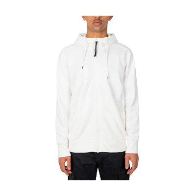 C.P. Company SS22 Plain White Hoodie 12CMSS082A005086W-103