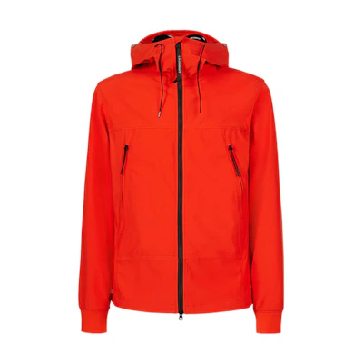 C.P. Company SS22 Red Goggle Hooded Jacket for Men 12CMOW001A005968A455