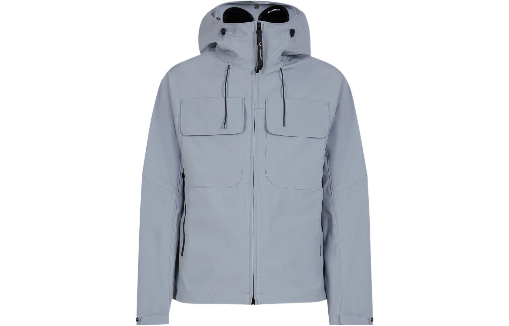 C.P. Company SS22 Shell-R Multifunctional Goggle Zip Jacket Men Grey 12CMOW066A005968A937