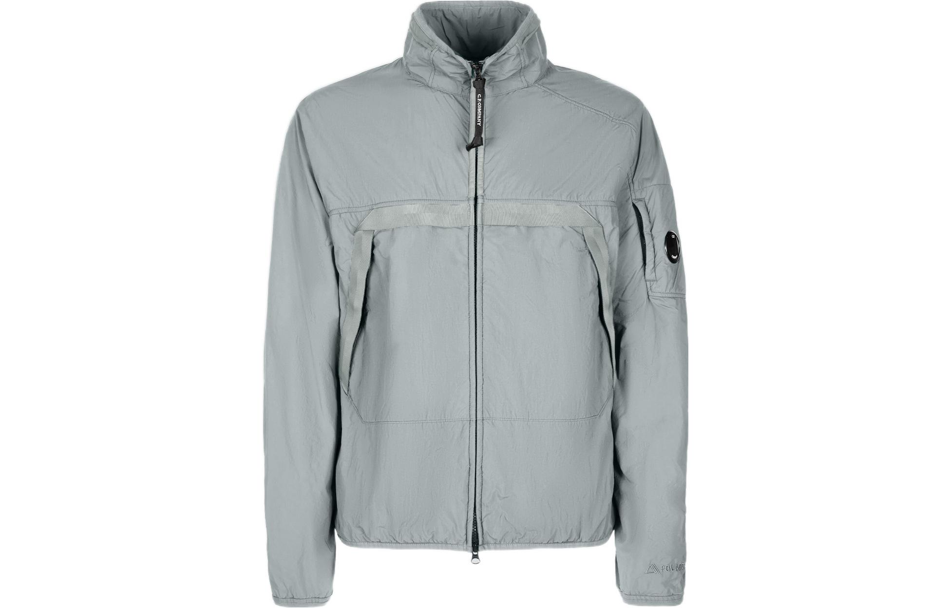 C.P. Company SS22 Silver Zip-Up Collar Jacket 12CMOW100A006124G937