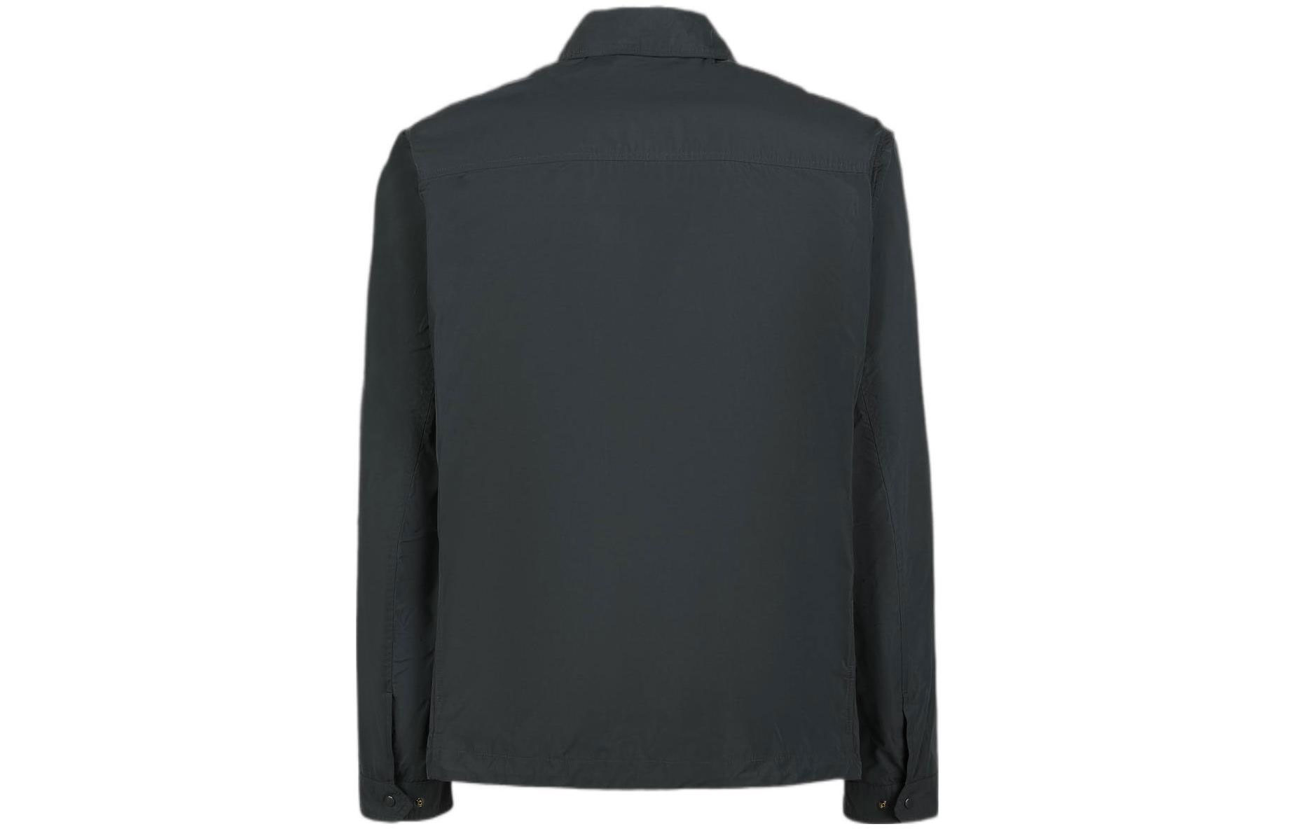 Lookbook C.P. 컴퍼니 SS22 슬림핏 집업 자켓 그레이 블루 아우터. 12CMOW174A005761W