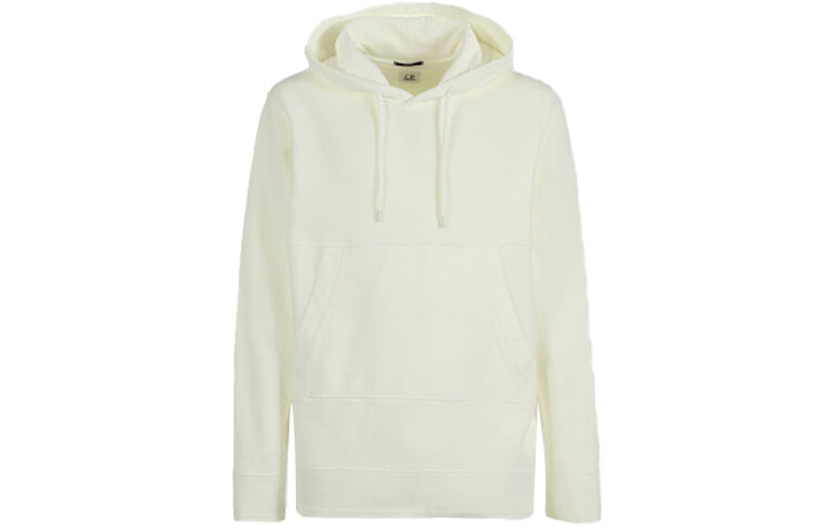 C.P. Company SS22 Solid Color Fleece Hoodie Men’s Light Yellow 12CMSS264A005398S204