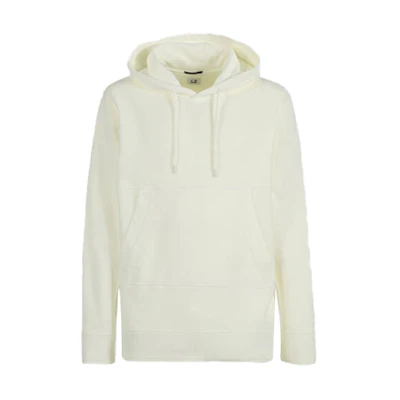 C.P. Company SS22 Solid Color Fleece Hoodie Men’s Light Yellow 12CMSS264A005398S204