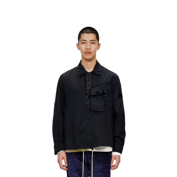 Lookbook C.P. Company Jaket Warna Solid Hitam SS22 12CMOS104A-005904G.999