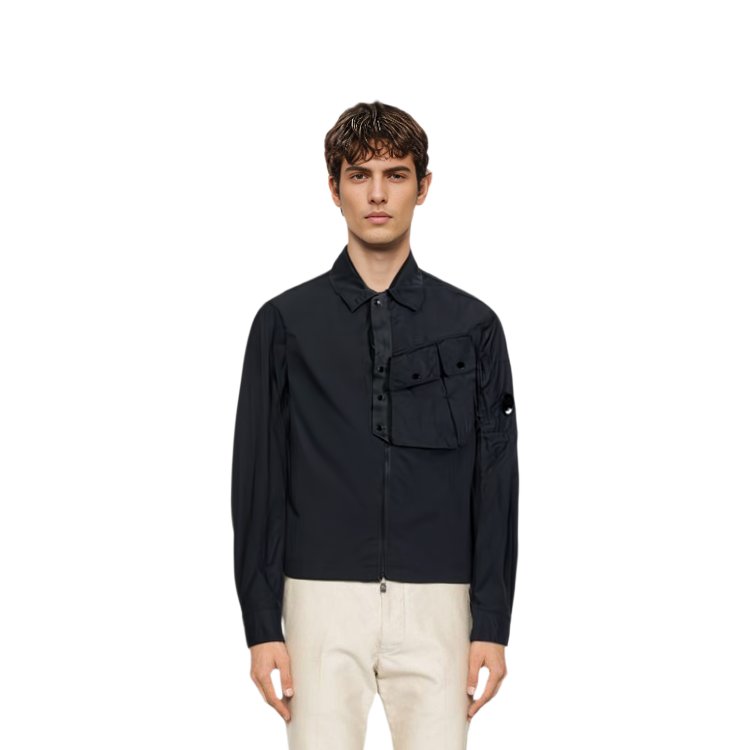 Details for C.P. Company Jaket Warna Solid Hitam SS22 12CMOS104A-005904G.999