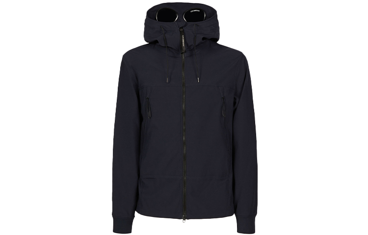 C.P. Company SS22 Solid Color Zip Hoodie Jacket Navy Blue 12CMOW001A005968A888-48