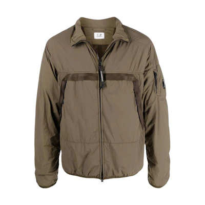 C.P. Company SS22 Solid Zip-Up Bomber Jacket Brown 12CMOW100A006124G-683