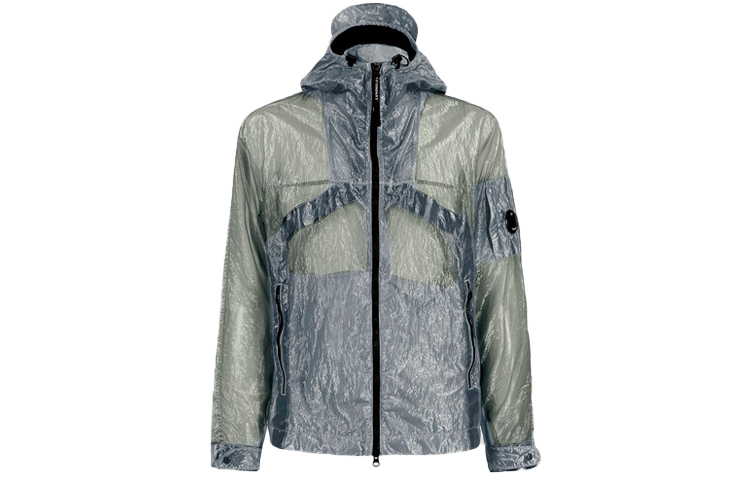 C.P. Company SS22 Translucent Nylon Hooded Jacket - Gray 12CMOW163A006206G937