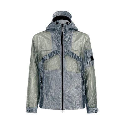 C.P. Company SS22 Translucent Nylon Hooded Jacket - Gray 12CMOW163A006206G937