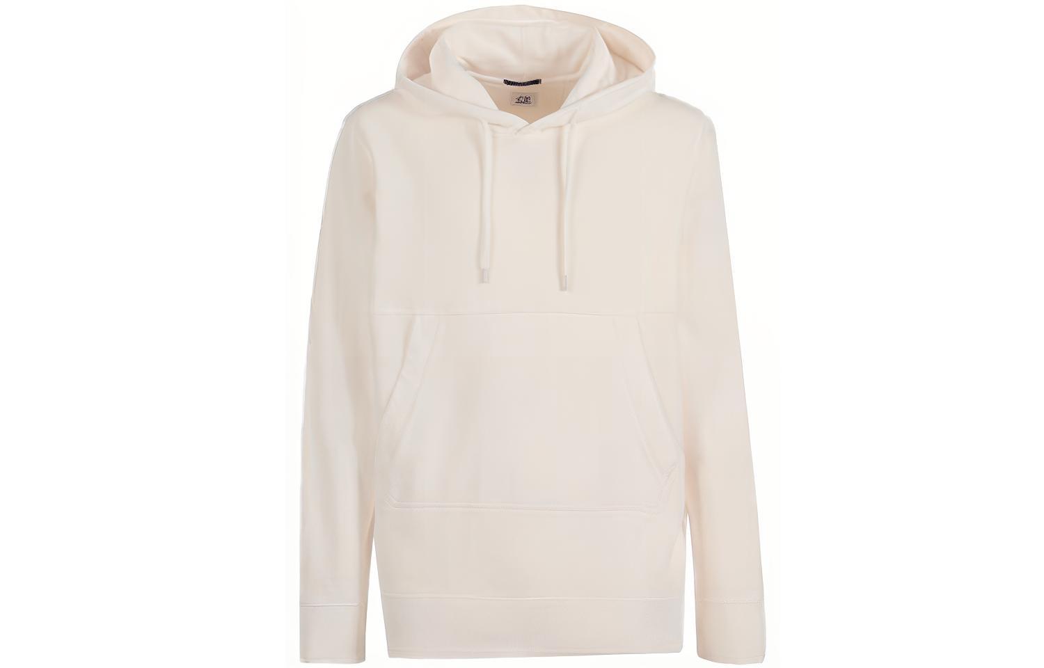 C.P. Company SS22 White Cotton Fleece Garment Dyed Hoodie Men 12CMSS264A005398S405