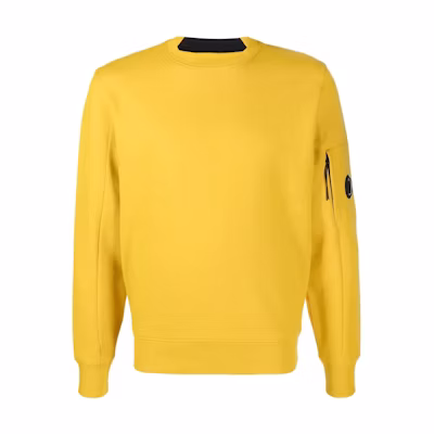C.P. Company SS22 Yellow Crewneck Pullover Sweatshirt Long Sleeve 12CMSS022A005086W239
