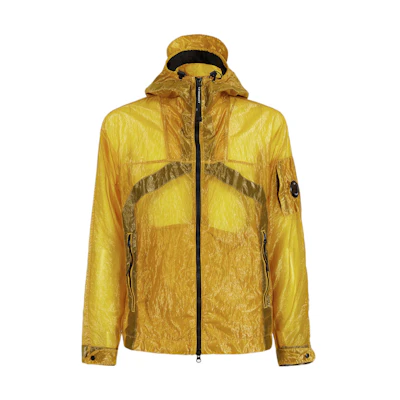 C.P. Company SS22 Yellow Nylon Hooded Jacket 12CMOW163A006206G239