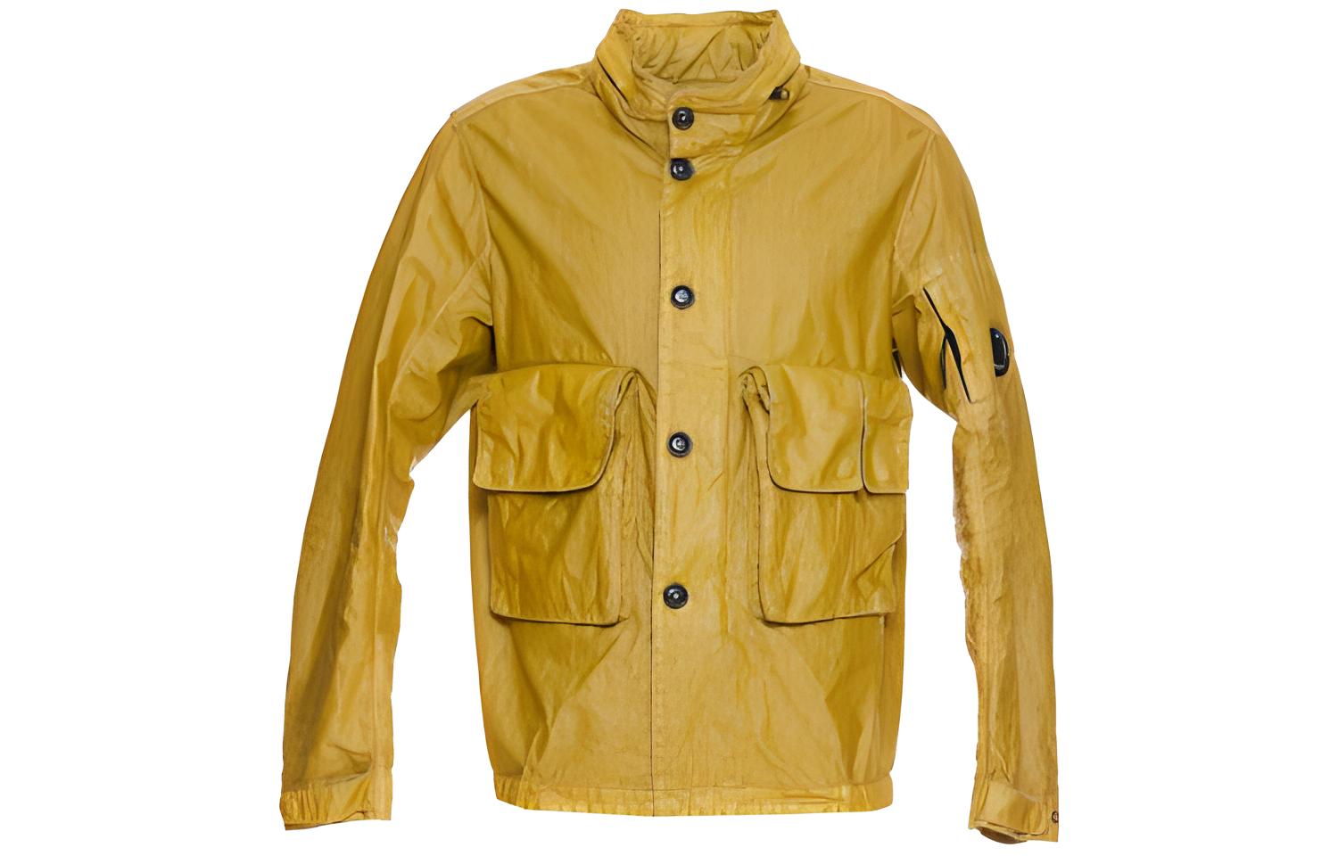 C.P. Company SS22 Yellow Utility Pocket Button-Up Jacket 12CMOW208A006284G-239