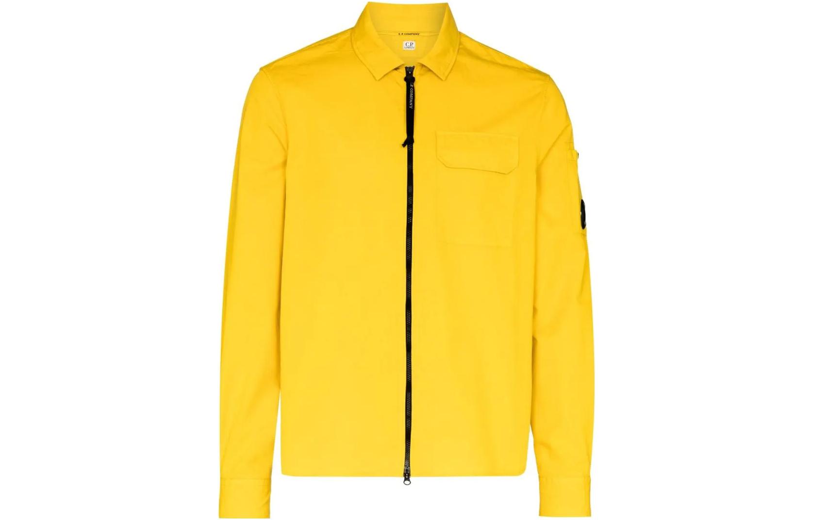 C.P. Company SS22 Yellow Zip-Up Collar Jacket 12CMSH087A002824G239
