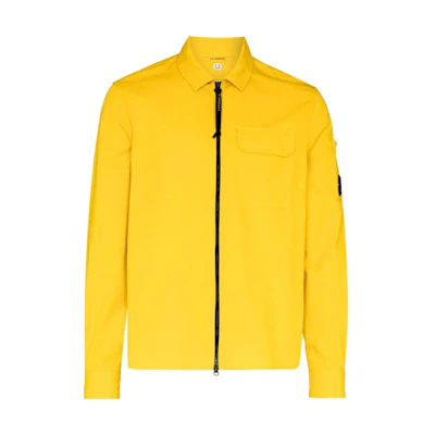 C.P. Company SS22 Yellow Zip-Up Collar Jacket 12CMSH087A002824G239