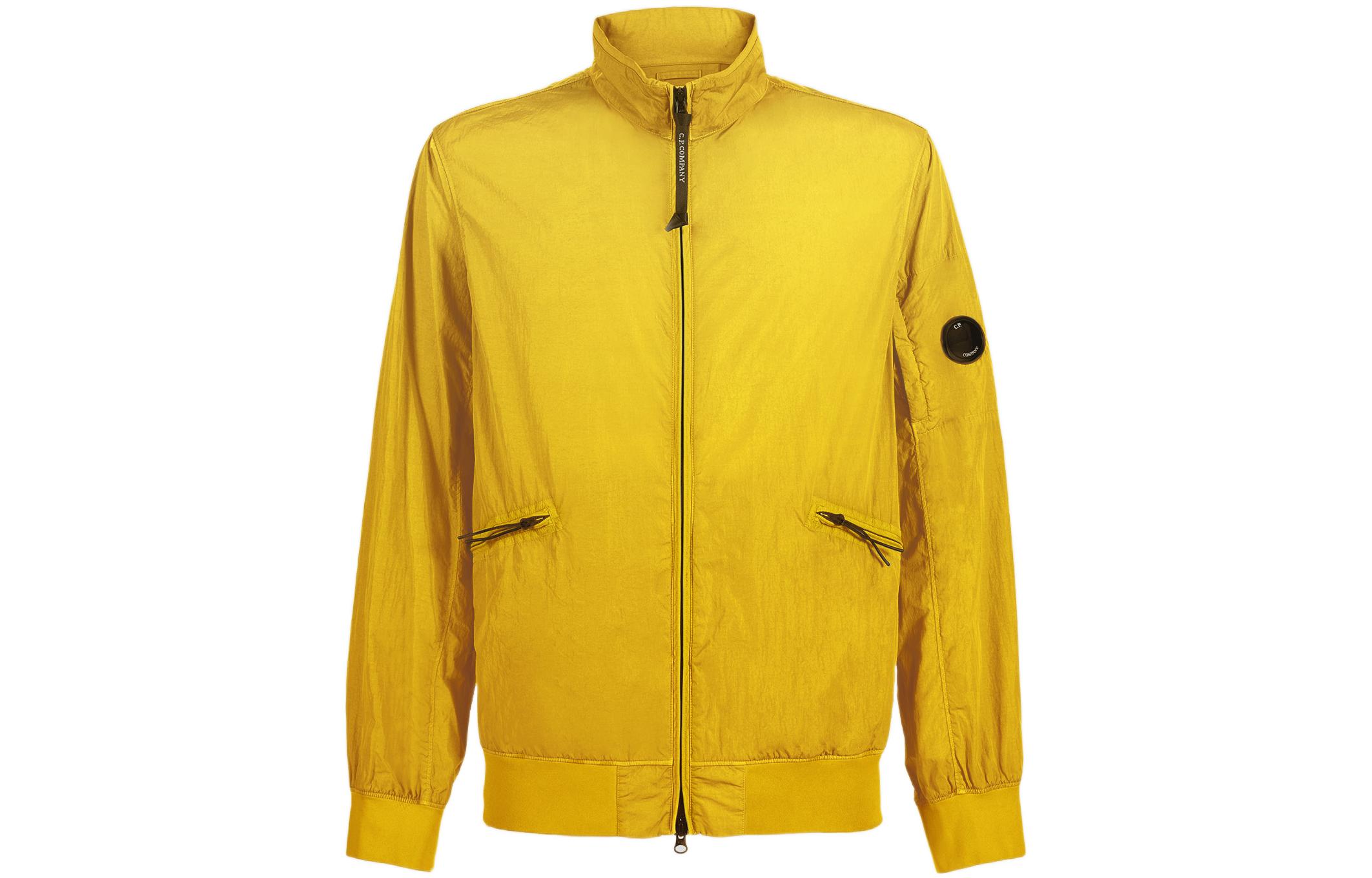 C.P. Company SS22 Yellow Zip-Up Stand Collar Jacket 12CMOW204A005904G239