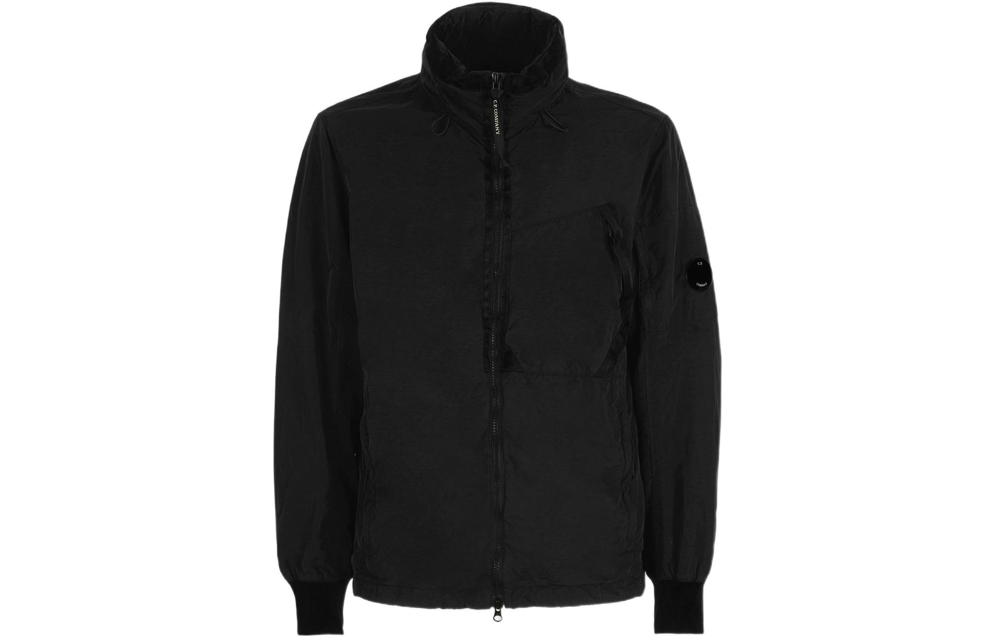 C.P. Company SS22 Zip-Up Matte Jacket Black 12CMOW142A005991G-999