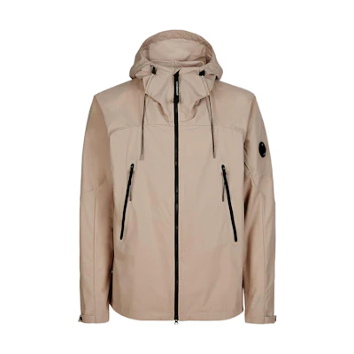C.P. Company SS23 Beige Logo Patch Hooded Jacket Men’s 14CMOW003A004117A330