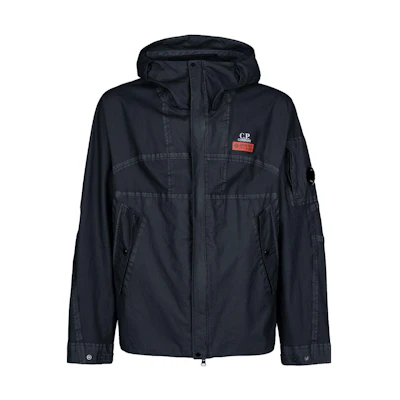 C.P. Company SS23 Black Logo Print Long-Sleeve Jacket Unisex 14CMOW105A006366G999