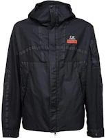 C.P. Company SS23 Black Logo Print Long Sleeve Jacket for Men 14CMOW105A006366G C.P. Company SS23 Black Logo Print Long Sleeve Jacket for Men 14CMOW105A006366G