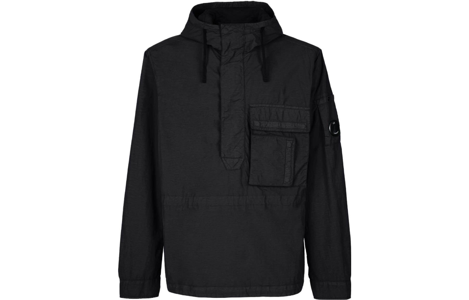 C.P. Company SS23 Black Slim-Fit Hooded Jacket 14CMOS102A005991G999