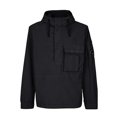 C.P. Company SS23 Black Slim-Fit Hooded Jacket 14CMOS102A005991G999