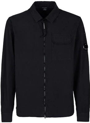 C.P. カンパニー SS23 ブラック ソリッドカラー 長袖ジャケット デュアルポケット付き 14CMSH158A002824G999 Buy C.P. カンパニー SS23 ブラック ソリッドカラー 長袖ジャケット デュアルポケット付き 14CMSH158A002824G999