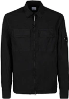C.P. Company SS23 Black Solid Zip-Up Jacket with Logo Print Long Sleeves 14CMSH141A005783G999 C.P. Company SS23 Black Solid Zip-Up Jacket with Logo Print Long Sleeves 14CMSH141A005783G999