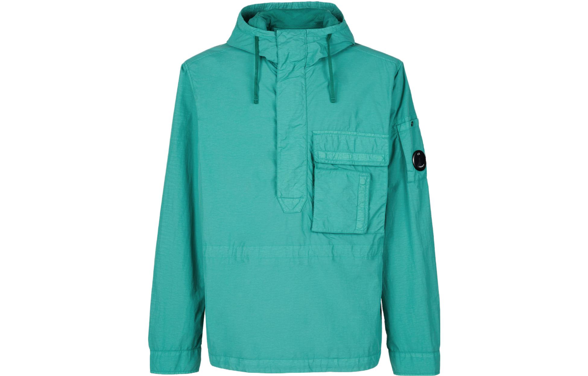 C.P. Company SS23 Blue Pullover Hooded Jacket 14CMOS102A005991G673