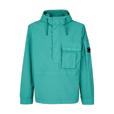 C.P. Company SS23 Blue Pullover Hooded Jacket 14CMOS102A005991G673