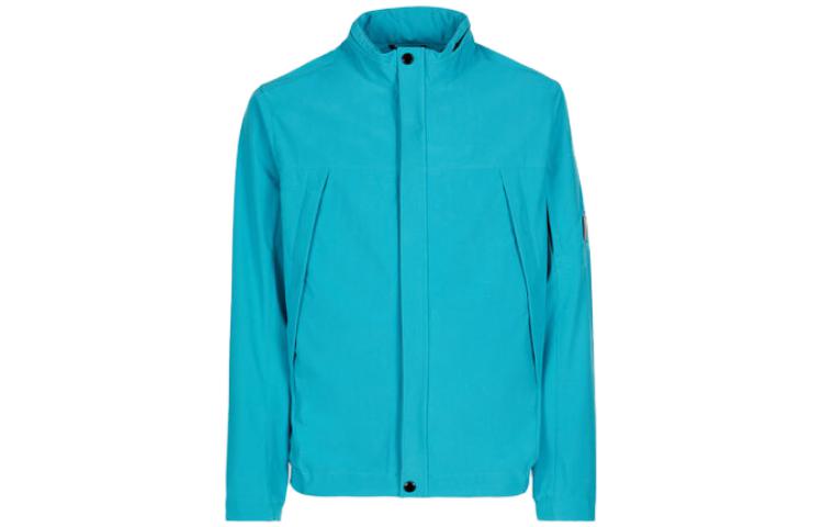 C.P. Company SS23 Blue Zip-Up High Collar Jacket 14CMOW036A005968A825