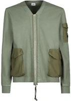 C.P. Company SS23 Bronze Green V-Neck Long Sleeve Pocket Jacket 14CMSS320A006521M648 C.P. Company SS23 Bronze Green V-Neck Long Sleeve Pocket Jacket 14CMSS320A006521M648