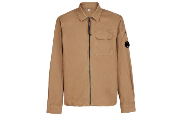 C.P. Company SS23 Brown Double Pocket Long Sleeve Jacket 14CMSH158A002824G339