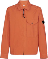 C.P. Company SS23 Brown Plain Zip-Up Collared Jacket 14CMSH122A006272G439 C.P. Company SS23 Brown Plain Zip-Up Collared Jacket 14CMSH122A006272G439