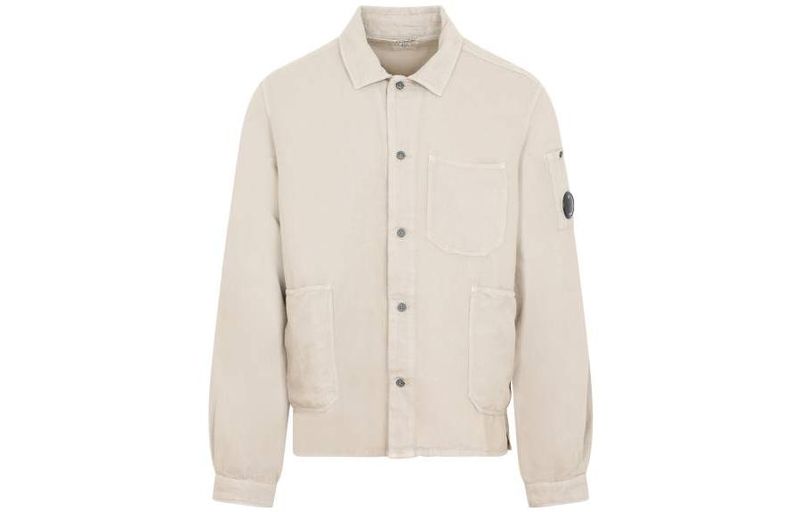 C.P. Company SS23 Brown Single-Breasted Long Sleeve Jacket 14CMSH276A006501G330