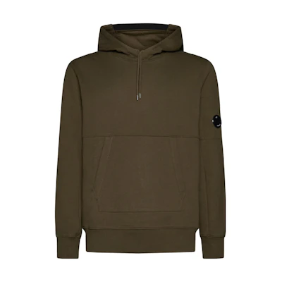 C.P. Company SS23 Brown Solid Lens Hoodie 14CMSS023A005086W683