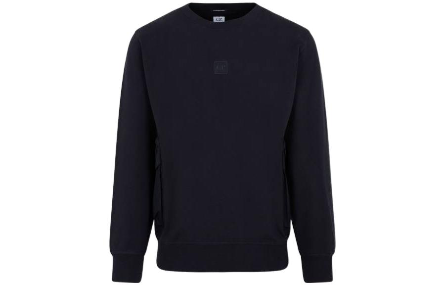 C.P. Company SS23 Crewneck Pullover Sweatshirt Dark Blue 14CMSS055A006452M888