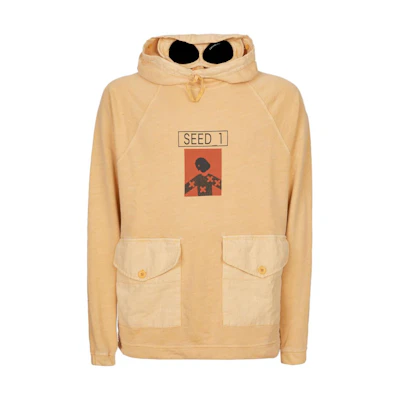 C.P. Company SS23 Graphic Print Pullover Hoodie Men’s Orange 14CMSS339A006493N425