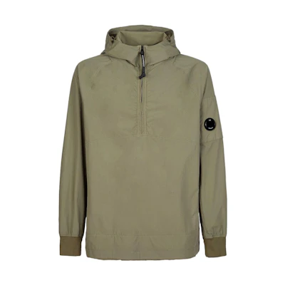 C.P. Company SS23 Green Half-Zip Pullover Hooded Jacket 14CMSS180A005669G648