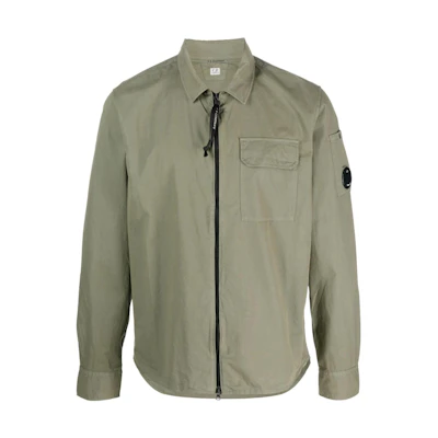 C.P. Company SS23 Green Long Sleeve Utility Jacket for Men 14CMSH158A002824G648