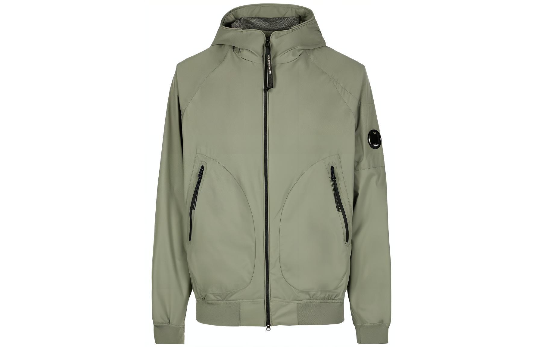 C.P. Company SS23 Green Solid Lens-Zip Jacket 14CMOW095A004117A648