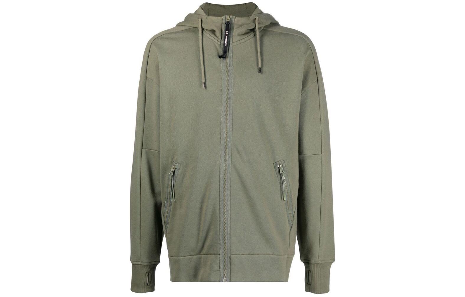 C.P. Company SS23 Green Zip-Up Hoodie Jacket 14CMSS082A005086W648